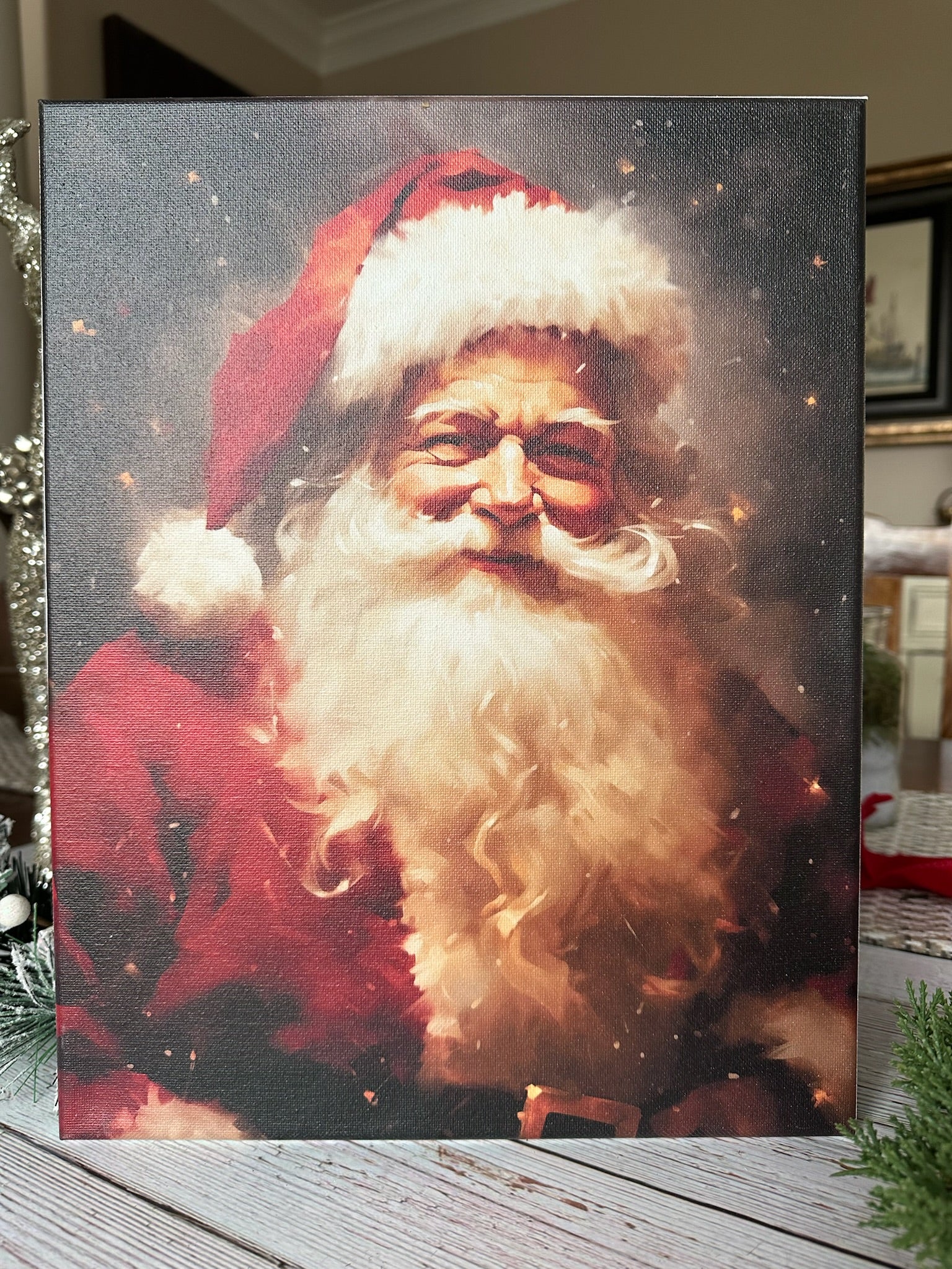 Canvas UV Printed Santa