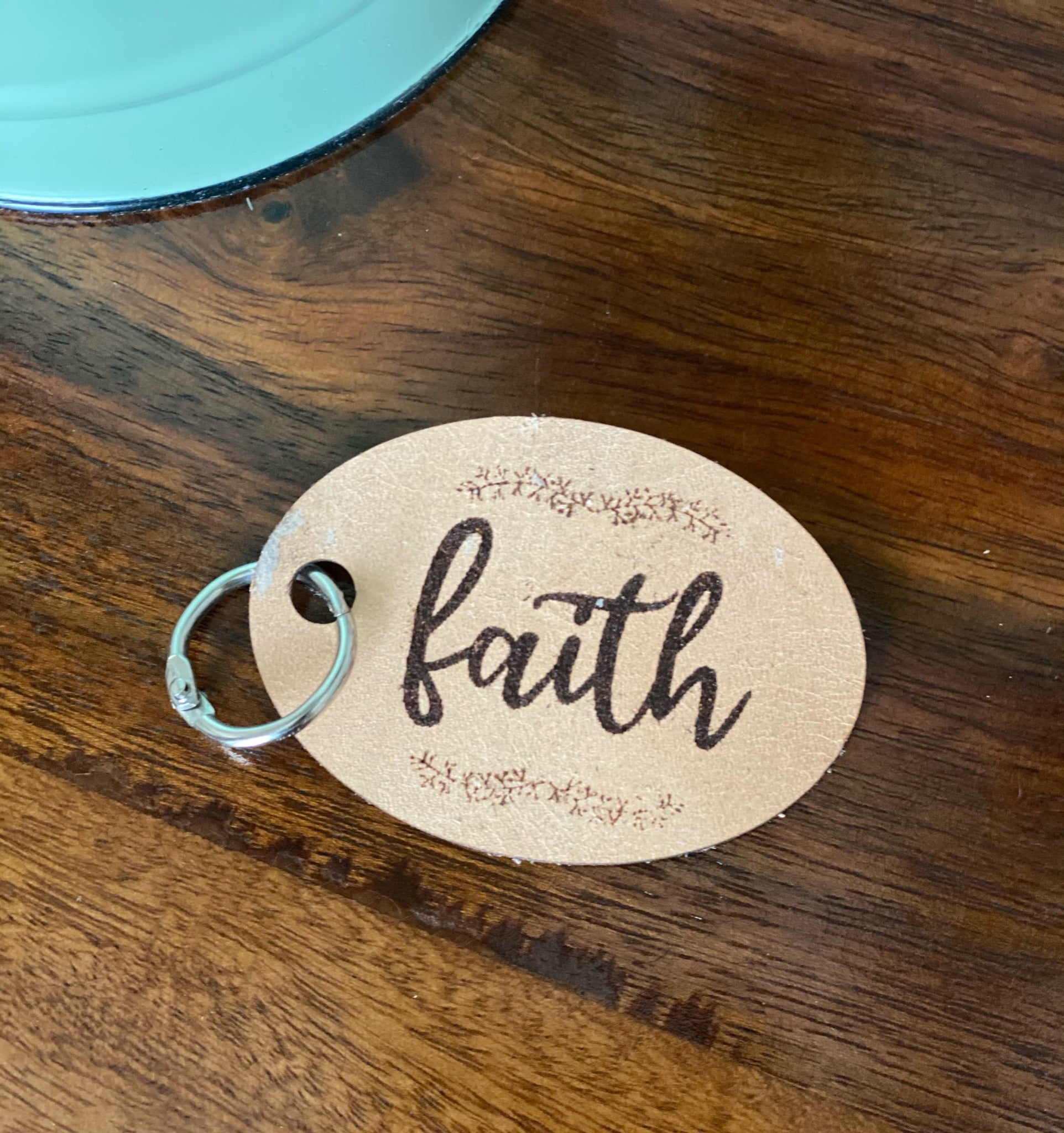 Word of the Year Leatherette Keychain