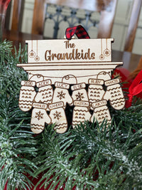 Personalized Mittens Ornament