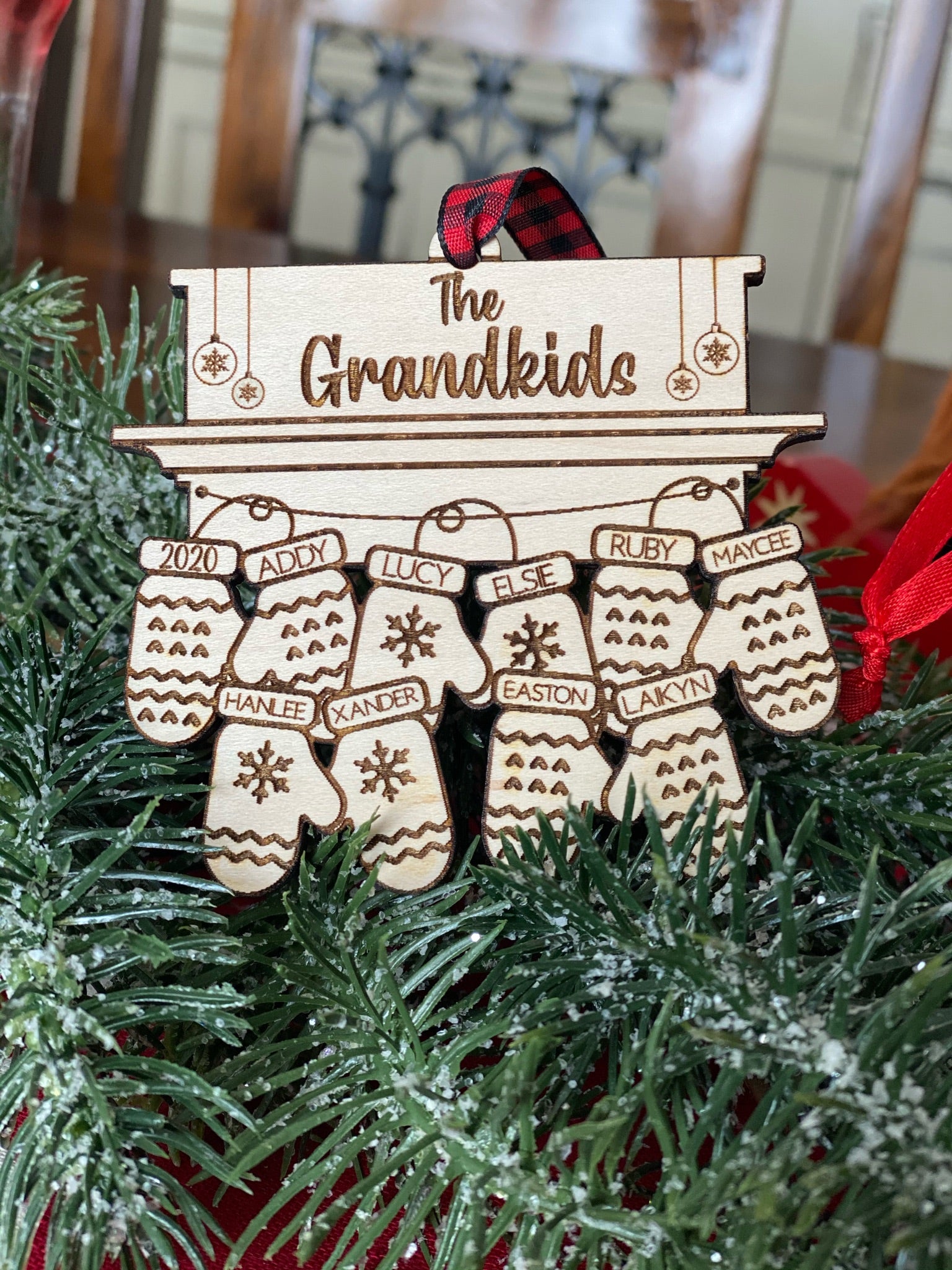 Personalized Mittens Ornament