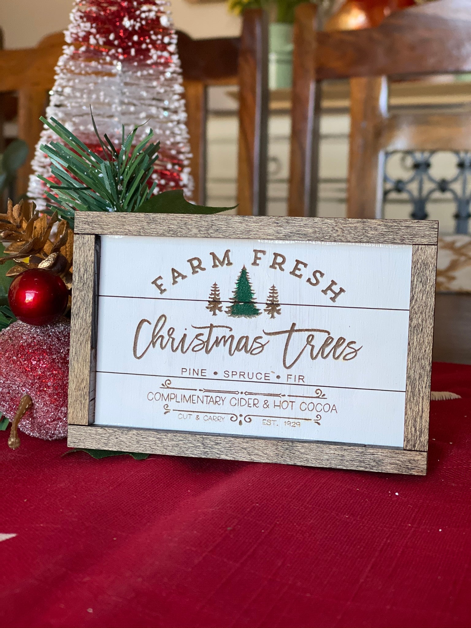 Christmas Tiered Tray Decor