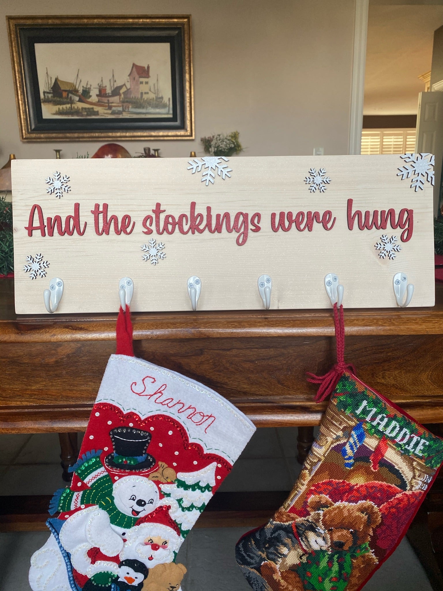 Wall Mounted Stocking Hanger