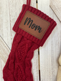 Cable Knit Personalized Stocking