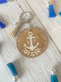 Delta Gamma Glitter Key Chain
