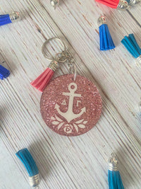 Delta Gamma Glitter Key Chain