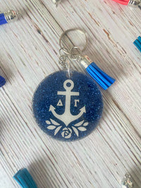 Delta Gamma Glitter Key Chain