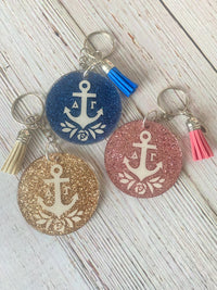 Delta Gamma Glitter Key Chain