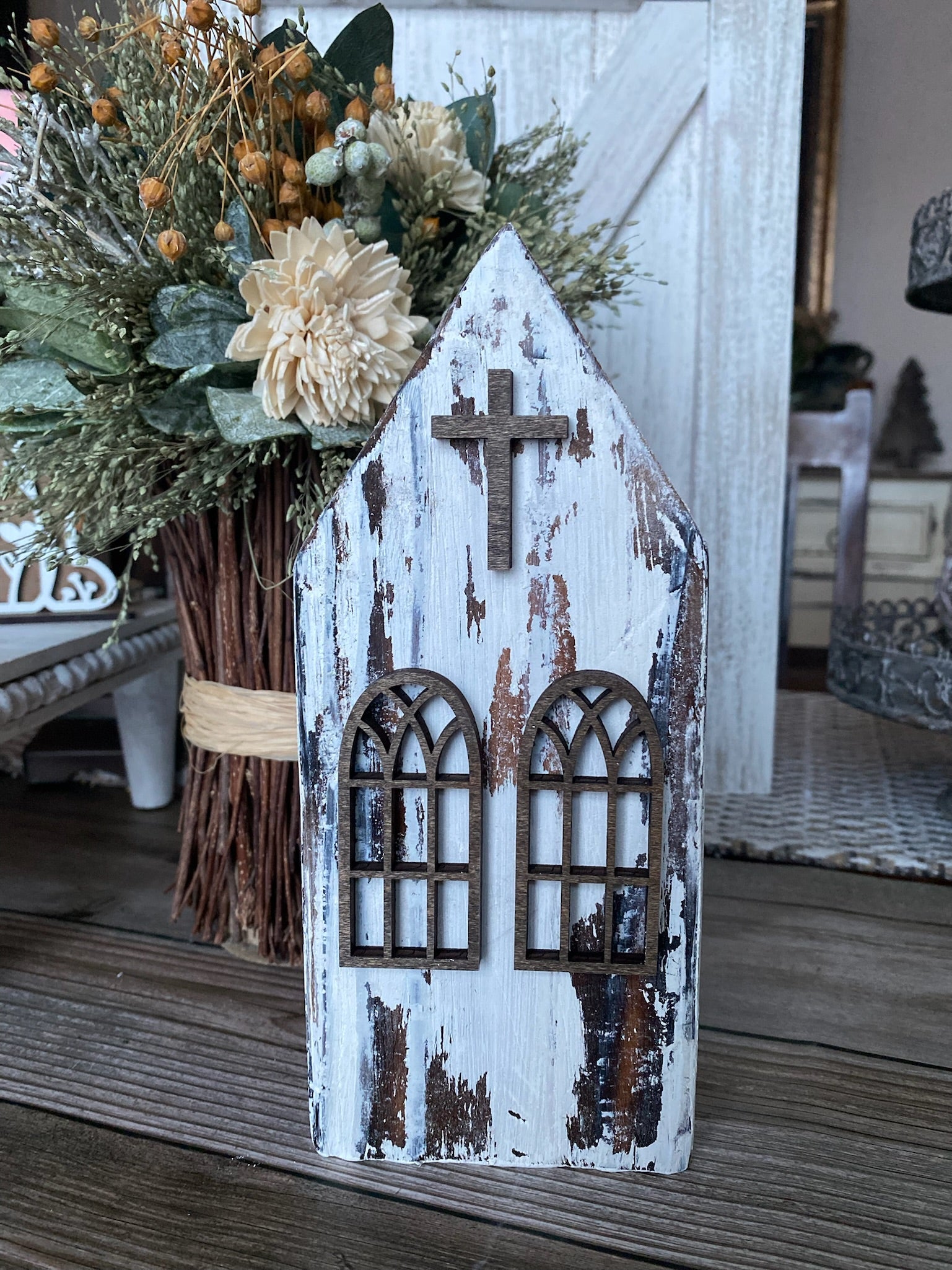 Chippy Church Wood Block