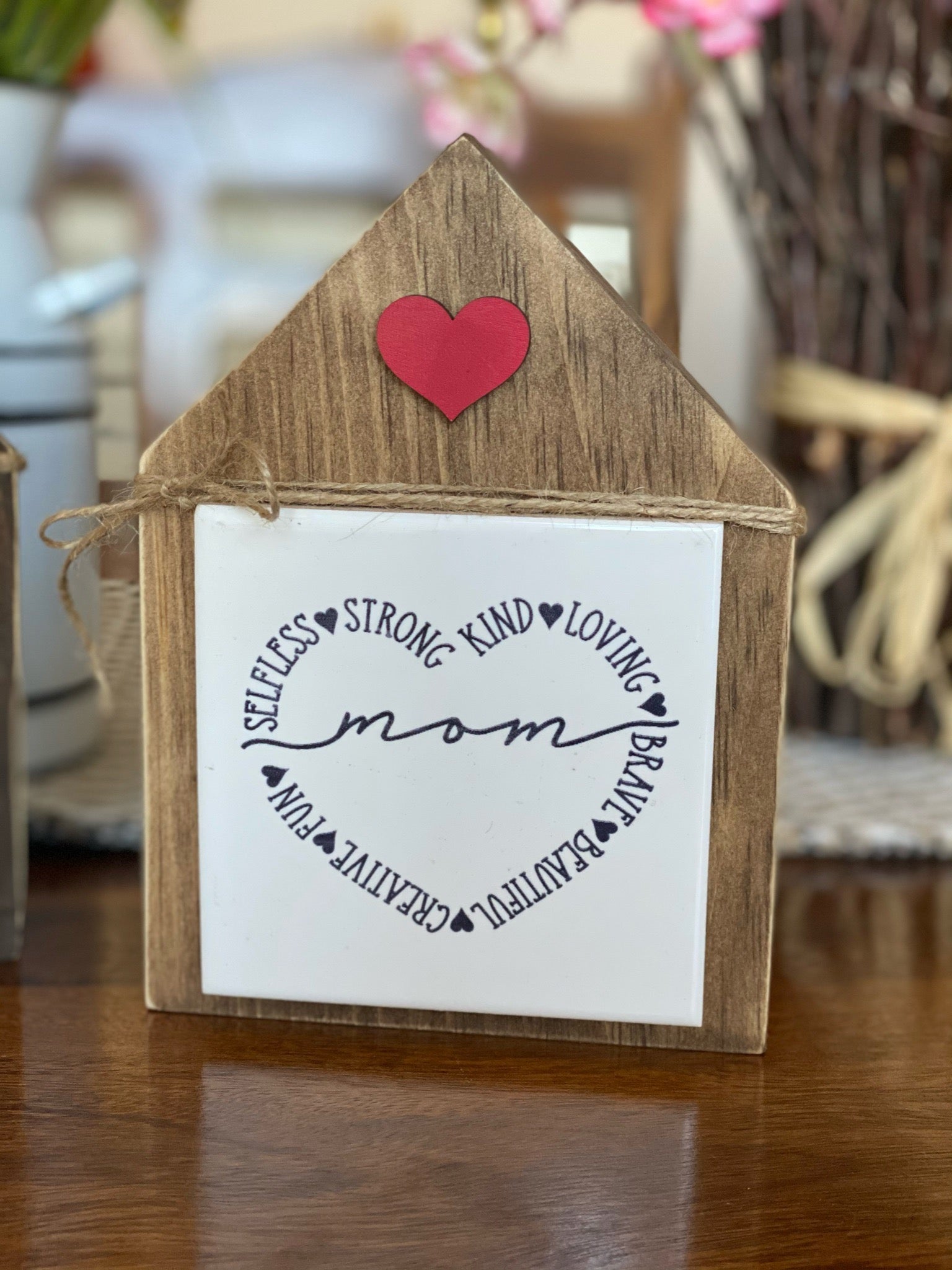 Mom Inside Heart House