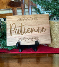 Engraved Inspirational Word