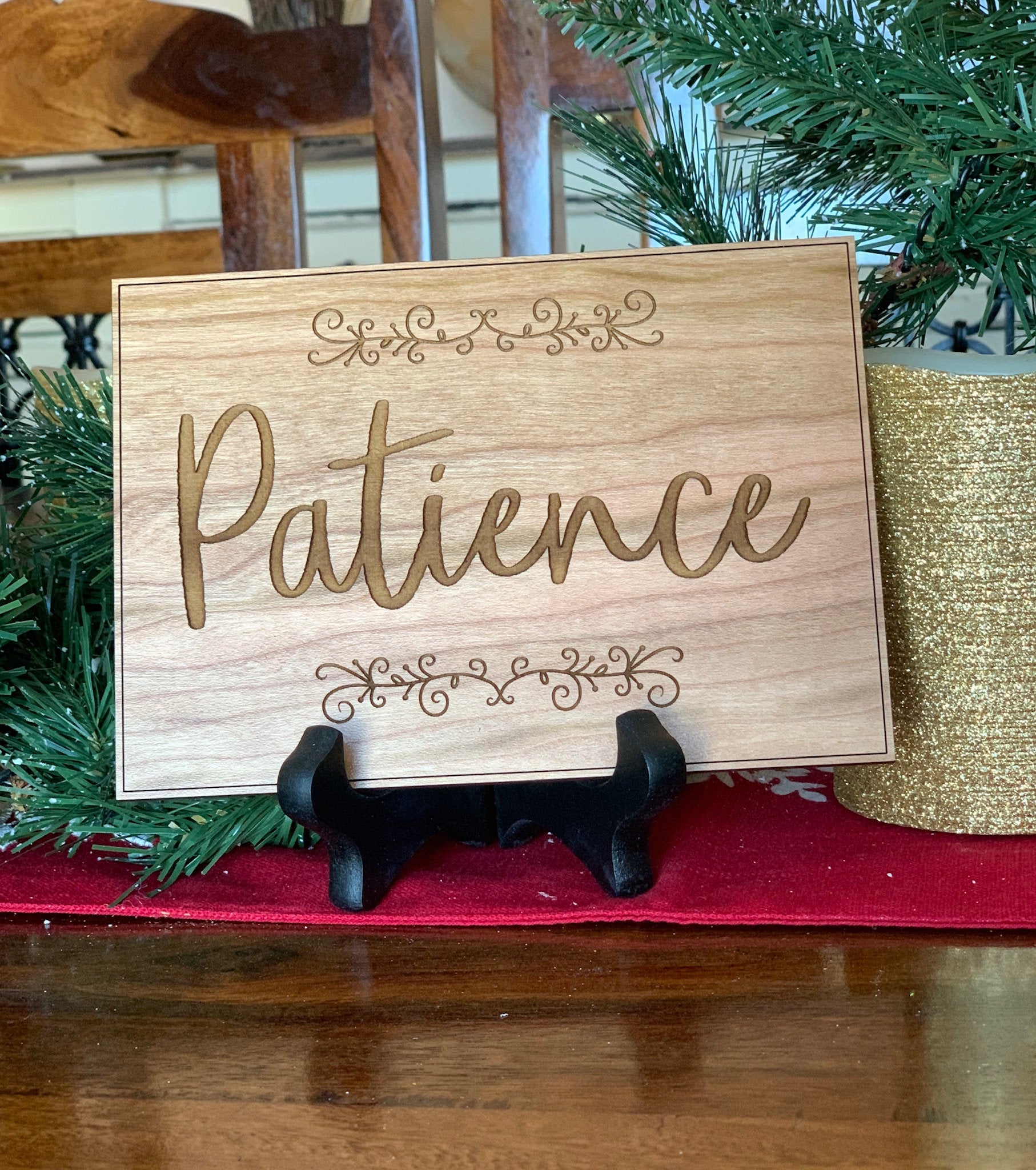 Engraved Inspirational Word