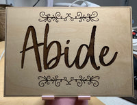 Engraved Inspirational Word