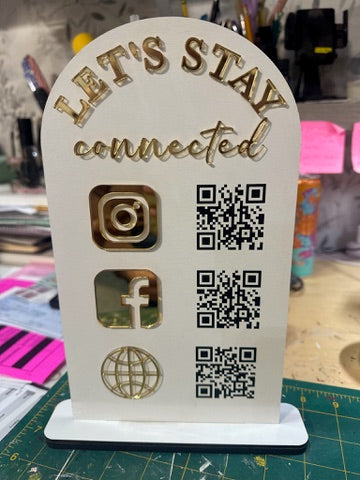 Branded QR Code Sign
