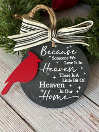 Slate Red Cardinal Ornament