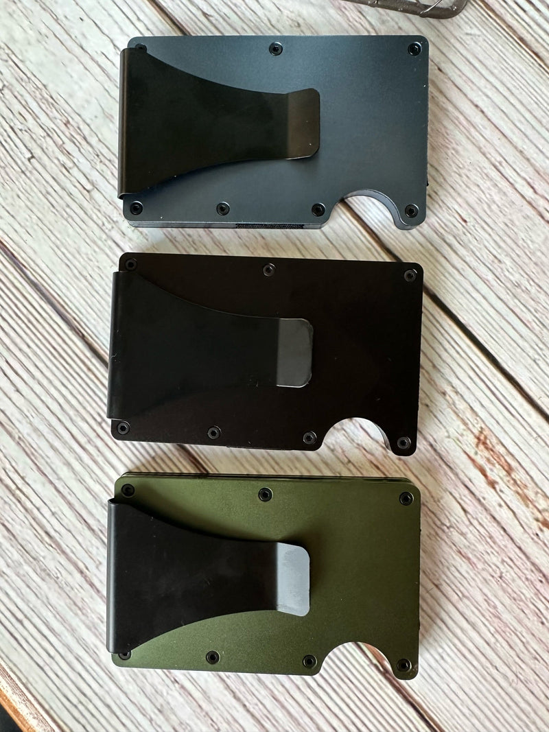 Anodized Aluminum Alloy Wallet w/ Money Clip