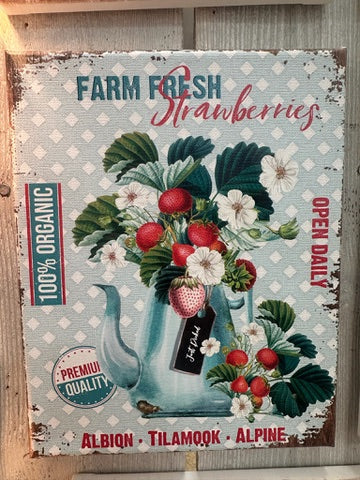 Fresh Strawberries Canvas Print
