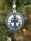 Personalized Nautical Inspired Farmhouse Ornament