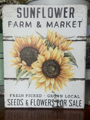 Sunflower Farm & Market Canvas Print