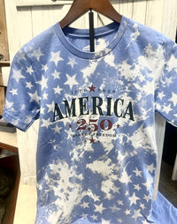 Bleached Stars 250 Years America Tee