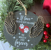 Slate Pet Memorial Ornament