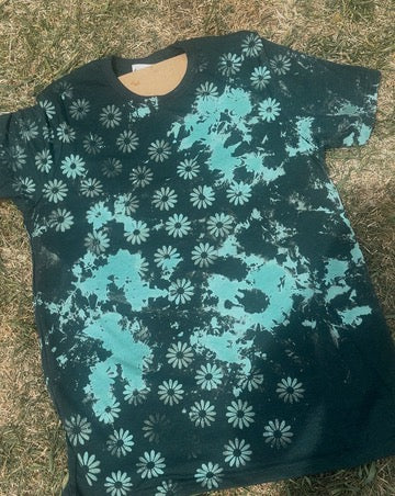 Custom Bleached Daisy Tee