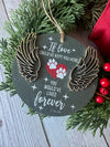 Slate Pet Memorial Ornament