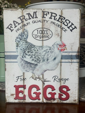 Farm Fresh Eggs Canvas Print