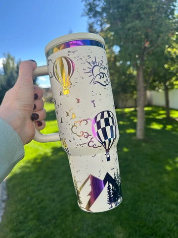 Hot Air Balloon 40oz Tumbler Clearance