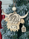 Highland Cow Ornament