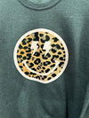 Leopard Smiley Face Sweatshirt