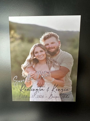 Full Photo Save the Date Magnet