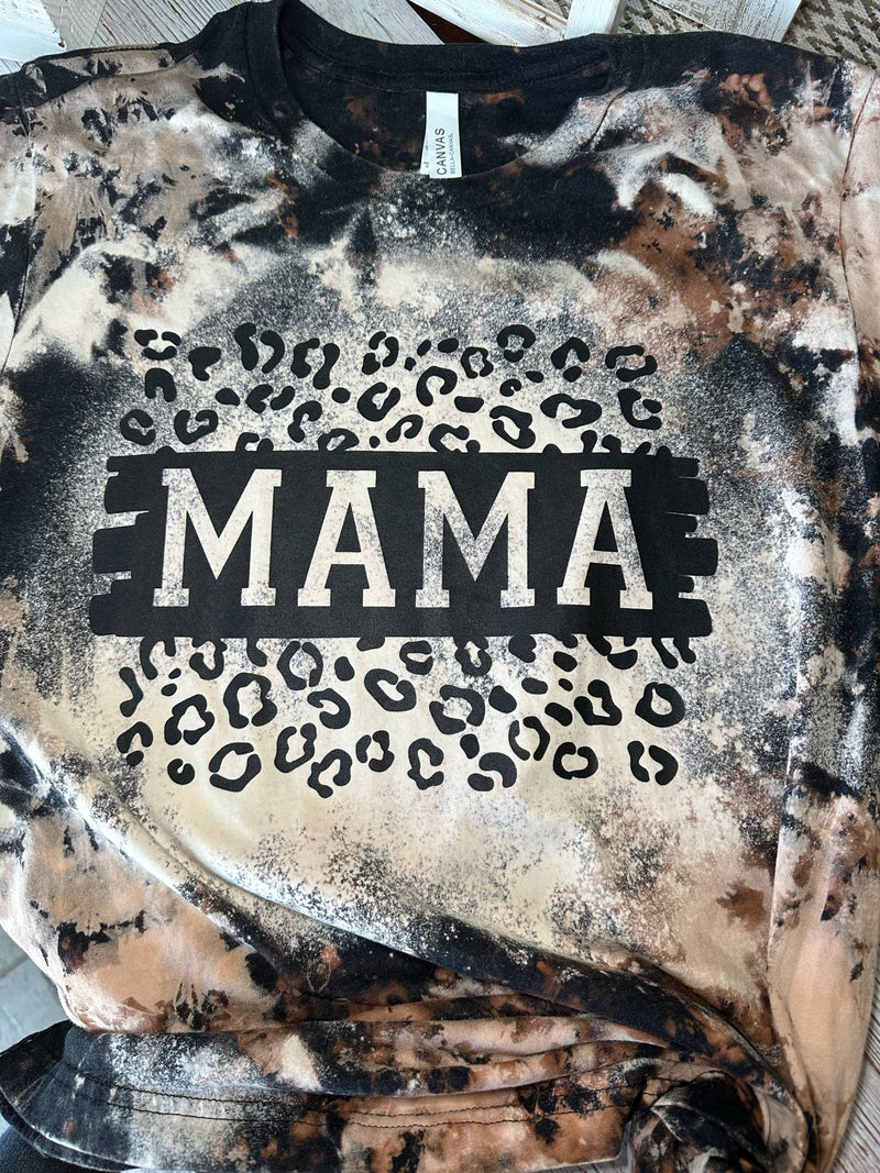 Large Cowhide Mama Leopard