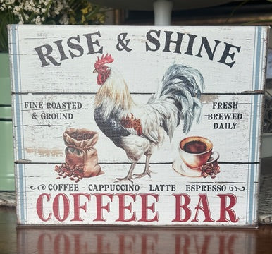 Rooster Coffee Bar Canvas Print