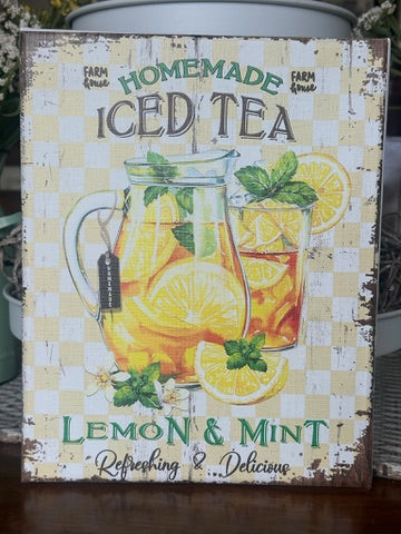 Homemade Iced Tea Canvas Print