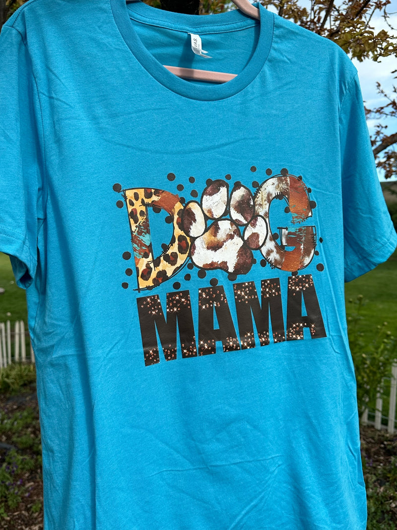 Large Turquoise Dog Mama