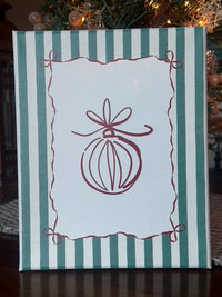 UV Printed Preppy Christmas Canvas