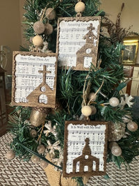 Classic Church Hymn Ornaments