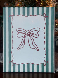 UV Printed Preppy Christmas Canvas