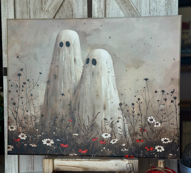 Canvas UV Printed Ghosts/Wildflowers