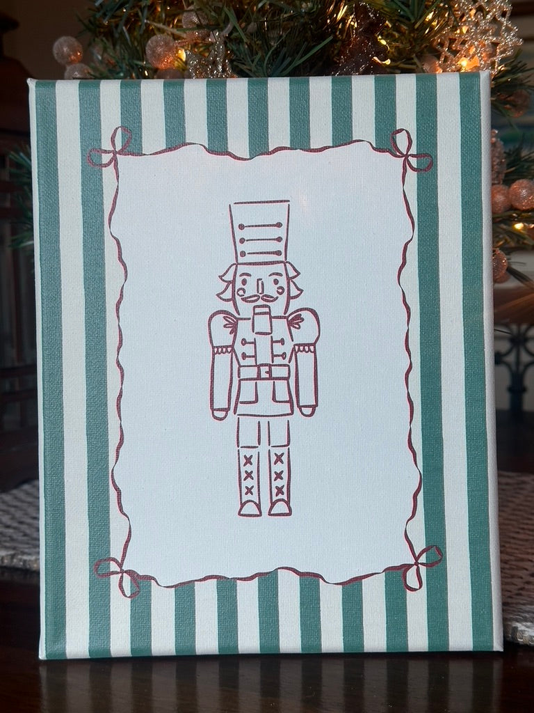 UV Printed Preppy Christmas Canvas