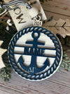 Personalized Nautical Inspired Farmhouse Ornament