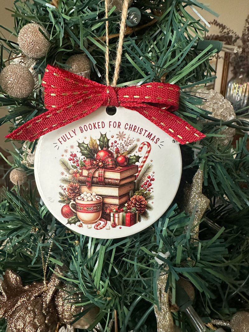 Fully Booked for Christmas Ornament