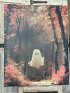 Canvas UV Printed Ghost on a Swing