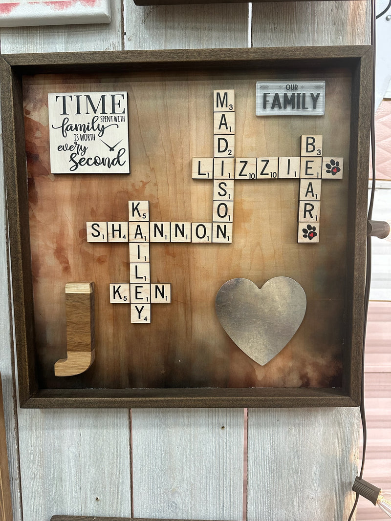 Custom Scrabble Sign