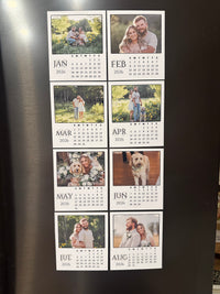 Mini Custom Photo Calendar Magnets