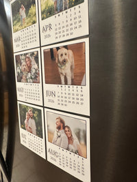 Mini Custom Photo Calendar Magnets
