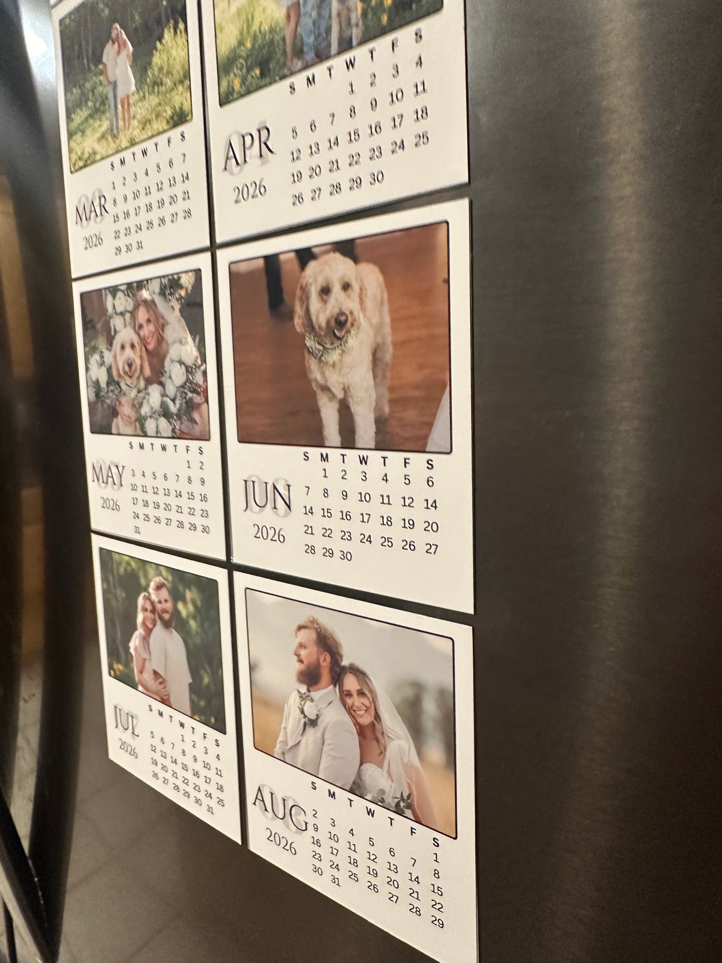 Mini Custom Photo Calendar Magnets