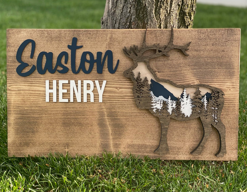 12 x 20" Custom Name Sign