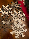 Personalized Snowflake Stocking Tags