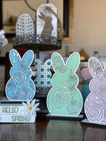 Set of 3 Bunny Easter Decor